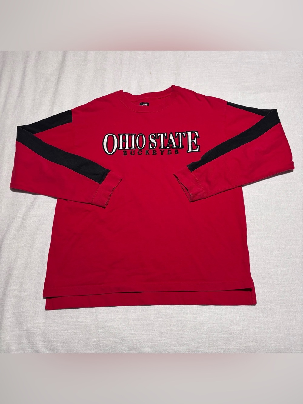 Vintage P2 Pro Player Ohio State Buckeyes Long Sleeve Shirt | Red | Size Large